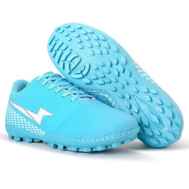Imagem de Chuteira Society Cronos Futebol Grama Sintética Masculino Feminino Adulto Infantil-Unissex
