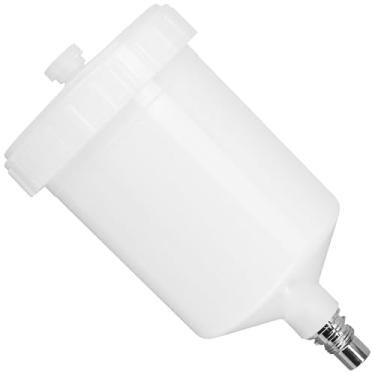Imagem de KH866 Copo de tinta HVLP de plástico de 600 ml com conector – Copo de pulverizador de tinta de substituição compatível para pintura e acabamento de carros