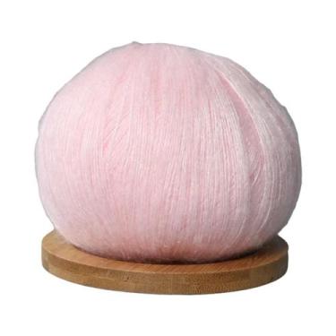 Imagem de Fio De Mohair Macio 6 Peças 50g Cada, Fio De Lã Para Crochê E Tricô Ma