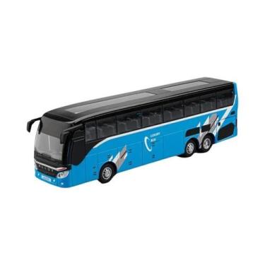 Imagem de Ônibus De Brinquedo Infantil Modelo 130 Escala Com Som, Luz E Portas Q