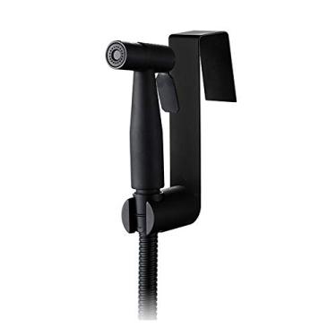 Imagem de Kit de pulverizador de bidê de aço inoxidável com suporte de mangueira e suporte, para pano de banheiro, fraldas, lavadora de animais de estimação, cabeça de chuveiro, preto fosco