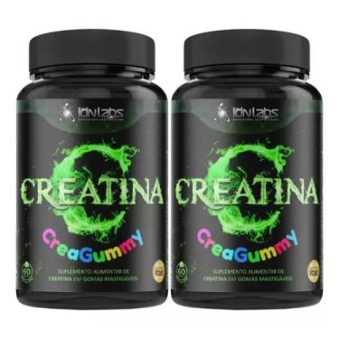 Imagem de 2un Suplemento Creatina CreaGummy 60 Gomas Uva Verde IDNLABS, Maça Ver