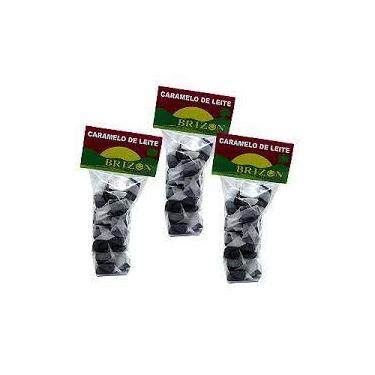 Imagem de Caramelo de leite tradicional pacote 100g balas brizon - unitario