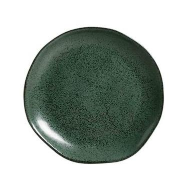 Imagem de Conjunto de Pratos de Sobremesa Orgânico Arauco com 06 Peças em Stoneware Verde - Porto Brasil