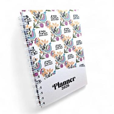 Imagem de Caderno de Planejamento Anual Florido Planner de Rotina