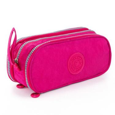Imagem de Estojo Escolar Organizador Bolsinha Lapis Caneta Brush Pen - Hxt, Rosa