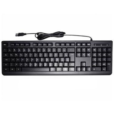 Imagem de Teclado Multimidia K-mex Km-d128, Layout Abnt2, Cabo Usb, Preto - Kmd128u0019cb0x