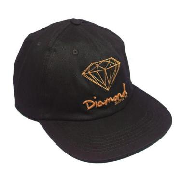 Imagem de Boné Diamond Aba Curva OG Sign Unstructured Snapback Marrom, Único, Br