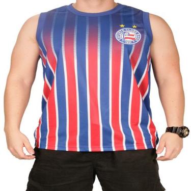 Imagem de Camisa Regata Bahia Tricolor Masculina Oficial Licenciada, Tricolor, G
