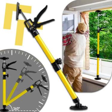 Imagem de Kit 2 Suportes De Elevação Telescópico Para Marcenaria E Gesso Mão Ami