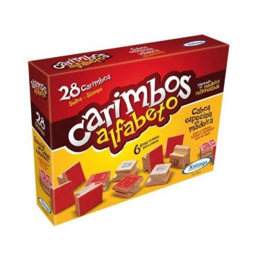 Imagem de Brinquedo Infantil Carimbos Educativos Alfabeto Xalingo - 50932