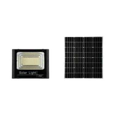 Imagem de Lanterna LED Solar De 500W Com Bateria Grande, Controle Remoto, IP67, 