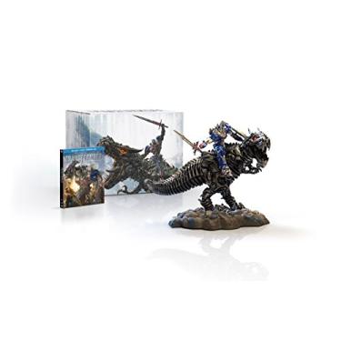 Imagem de Transformers: Age of Extinction Limited Edition Gift Set with Grimlock and Optimus Collectible Statue [Blu-ray]