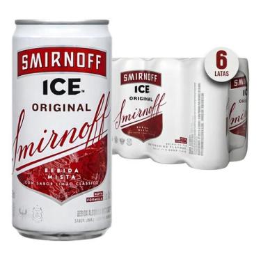 Imagem de Vodka Smirnoff Ice Tradicional Pack Com 06 Latas 269ml