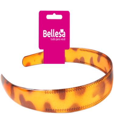 Imagem de Tiara de Cabelo Tartaruga Média 1 Unidade Bellesa Feminina Plástico