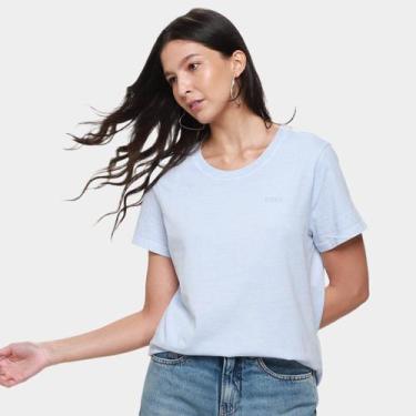 Imagem de Camiseta Básica Ellus Slim Feminina, Azul claro, P