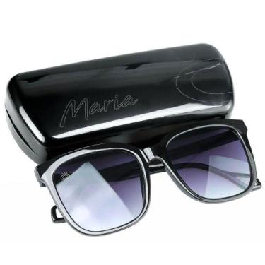 Imagem de Oculos Sol Feminino Vintage Proteção Uv + Case Estiloso Moda Qualidade