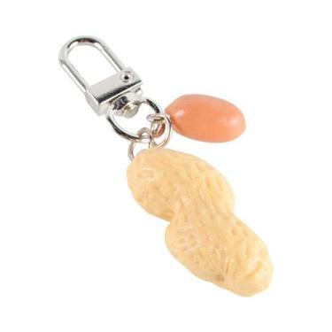 Imagem de Chaveiro Creative Peanut PVC realista para bolsa e chave - yiweisai