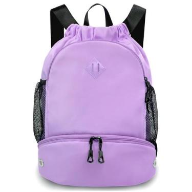 Imagem de Mochila de Cordón RHDZO para Gimnasio con Compartimento para Zapatos P