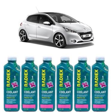 Imagem de Kit aditivo radiador bio coolant pronto para uso rosa - peugeot 208 - 