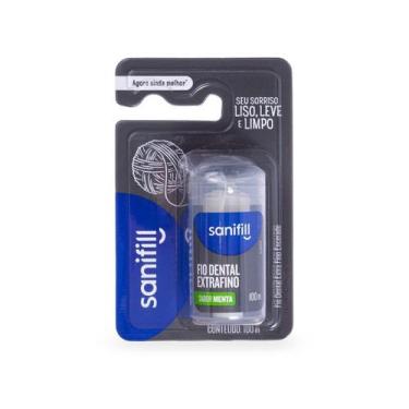 Imagem de Fio Dental Extra Fino Menta SANIFIL 100 m - Sanifill