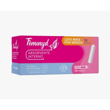 Imagem de Absorvente Interno FEMINYD Médio 16 Unidades