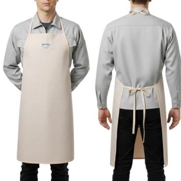 Imagem de Avental De Cozinha Kombat Heat Sem Forro 90x70 Proteção RioValley, Beg