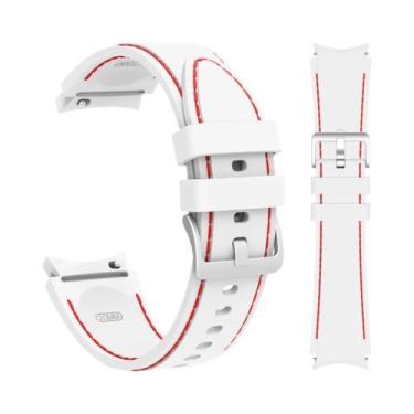 Imagem de Pulseira De Silicone Para Samsung Galaxy Watch 40mm 44mm 45mm 43mm 47m