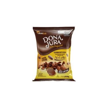 Imagem de Chocolate Cobertura Ao Leite Gotas Zero Lactose 1,05kg - Dona Jura