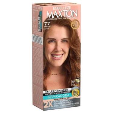Imagem de Tinta de Cabelo Maxton Delícias Marrom Avelã 7.7