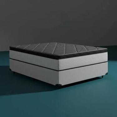 Imagem de Cama Box com Colchão de Molas Ensacadas Pillow Top UmaFlex Vitta Casal