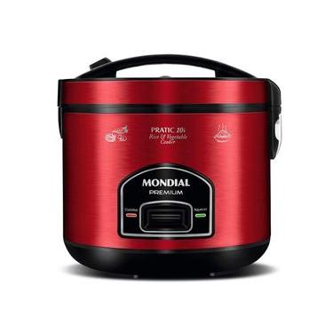 Imagem de Panela Elétrica Mondial Pratic 10i Pe-46-10x 220v-vermelho-inox 220