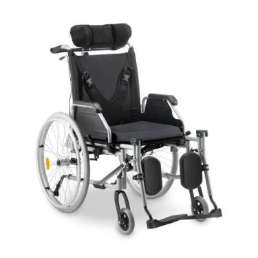 Imagem de Cadeira de Rodas Tetra Reclinável com Encosto e Cinto até 130 Kg D700 