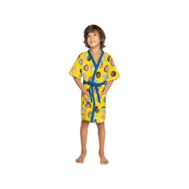 Imagem de Roupão Infantil Lepper Mundo Bita Amarelo