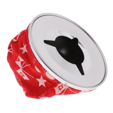 Imagem de Cinzeiro Anti-vento Em Aço Inox Vermelho P/ Motorhome Lancha - Abrolho