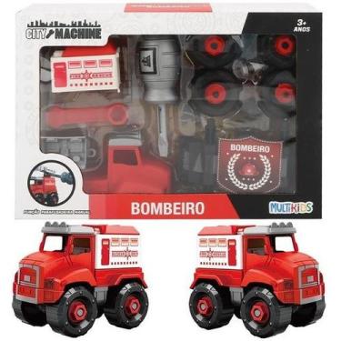 Imagem de Caminhao CITY Machine Bombeiro Multikids BR1698