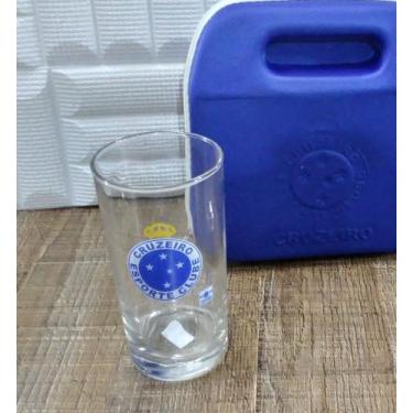 Imagem de Necessaire Maleta Cruzeiro Esporte Clube e copos e tulipas escudo pers