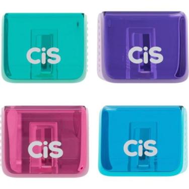 Imagem de Apontador com Depósito CIS 322 4 Cores Sortidas DP.C/24 - Sertic