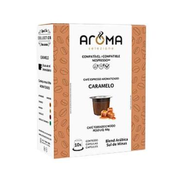 Imagem de Café Sabor Caramelo - Aroma - 10 Cápsulas Compatíveis Nespresso - Arom