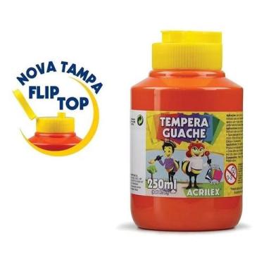 Imagem de Tinta Guache Acrilex 250ml Kit C/ 14 Cores