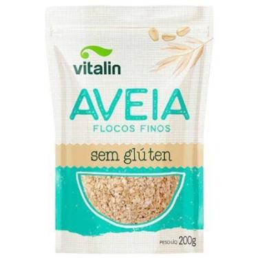 Imagem de Aveia em Flocos Finos Sem Glúten Vitalin 200g