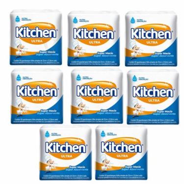 Imagem de 400 Guardanapos Kitchen 22,7cm X 22,8cm - Alta Absorção