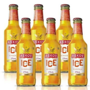 Imagem de Bebida Alcoólica Mista Askov Ice Maracujá 275ml Caixa com 6 Unidades