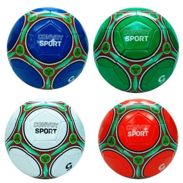 Imagem de Bola de Futebol N5 PVC Tamanho Oficial com Formato e Quique Equilibrados Cores Sortidas Yin's