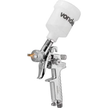 Imagem de Pistola de Pintura PGV 125 Ajuste de Leque Bico e Agulha em Inox 125ML Vonder