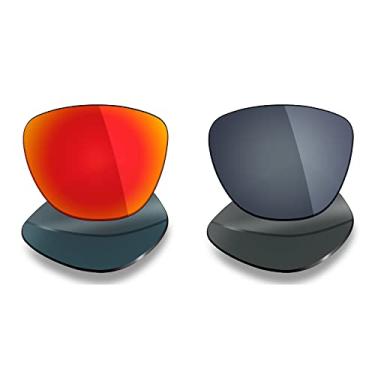 Imagem de Mryok 2 pares de lentes polarizadas de substituição para óculos de sol Oakley Frogskins – opções