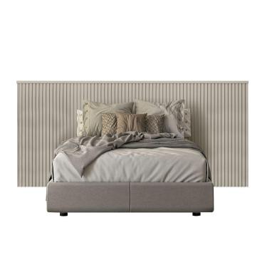 Imagem de Cabeceira Ripada Casal Off White Laranjeiras Linea Brasil