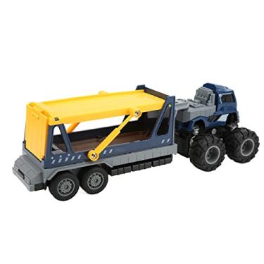 Imagem de Carro de Brinquedo de Quatro Rodas, Reboque de Brinquedo Forte Aderência Melhora a Capacidade de Mãos na Escola para Casa para Crianças Acima de 3 Anos(Azul)