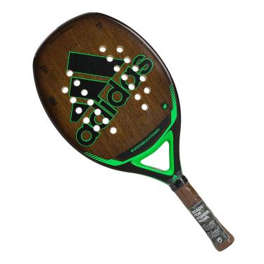 Imagem de Raquete de Beach Tennis Adidas GreenBeachTennis Marron Preta e Verde