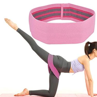 Imagem de NAROOTE Faixas de resistência à fitness, hip agachamento exercício loop treino equipamento de ginástica para homens mulheres esporte exercício fitness academia - faz você curar (rosa resistência média)